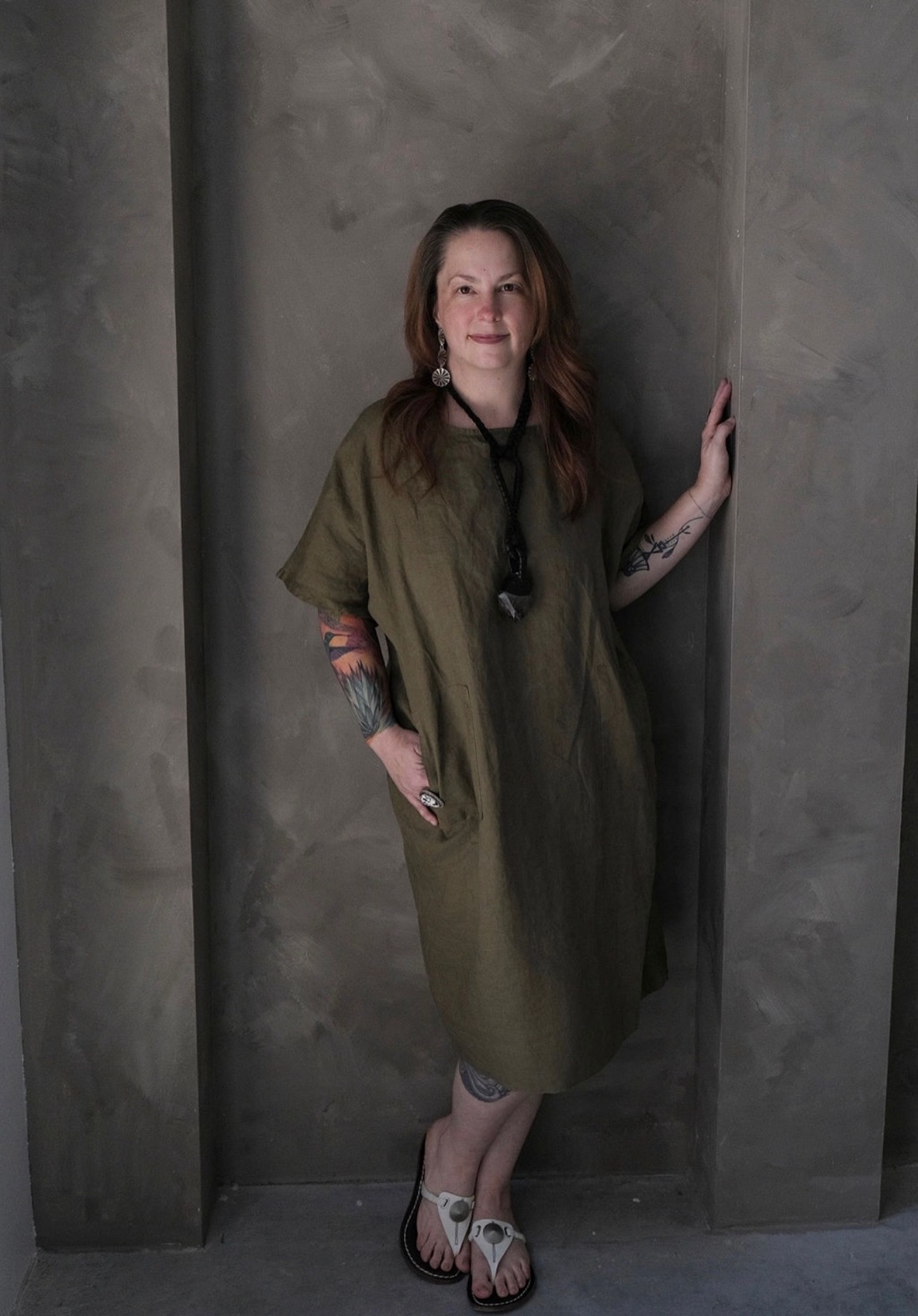 Cristina, who owns Alcove, standing in one of the store's alcoves